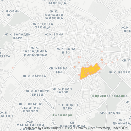 1142 Топлинна карта на бизнеса