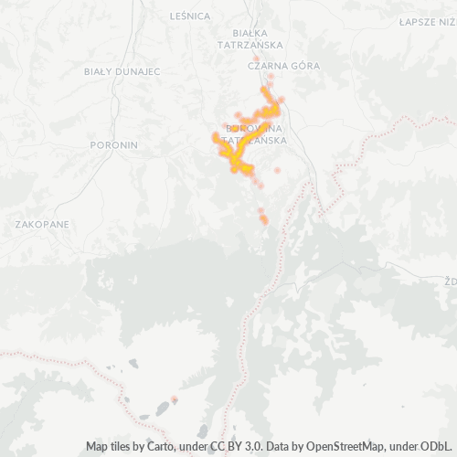 34-530 Mapa intensywności działalności gospodarczej