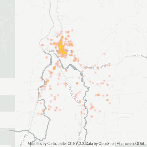 97523 Business Density Heatmap