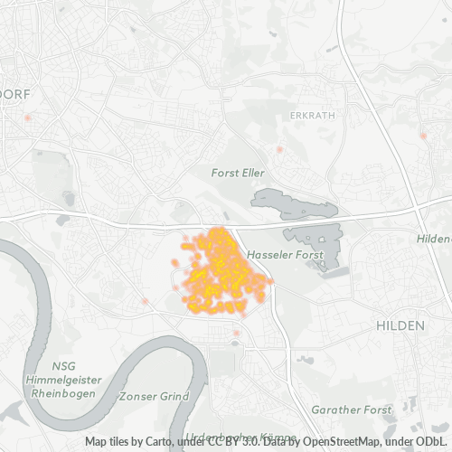 40599 Standortdichte-Heatmap