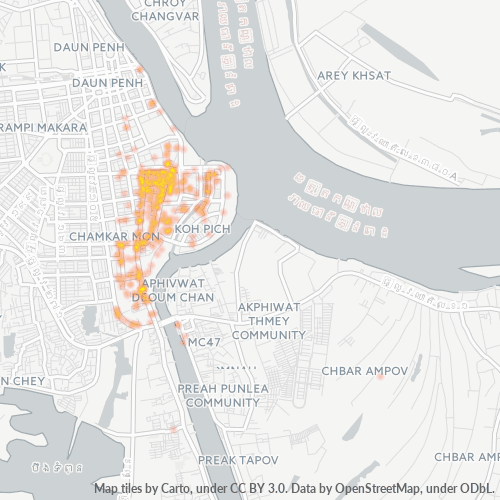 12301 Business Density Heatmap