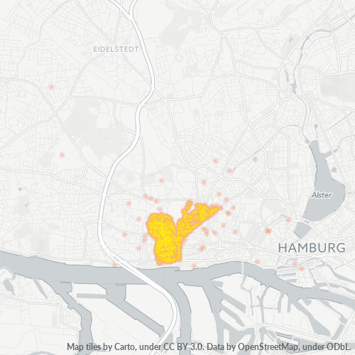 Heatmap für plz 22765