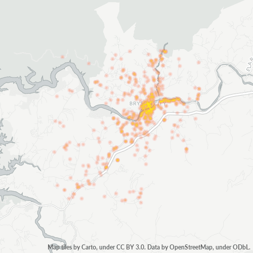28713 Business Density Heatmap