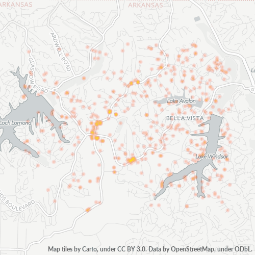 72715 Business Density Heatmap