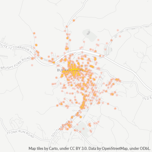 26201 Business Density Heatmap