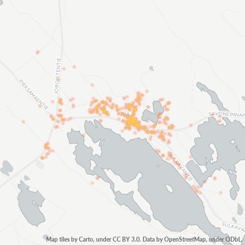 51900 Yritystiheys lämpökarttana