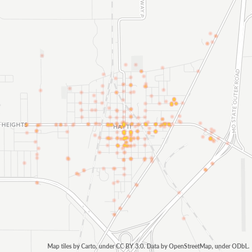 63851 Business Density Heatmap