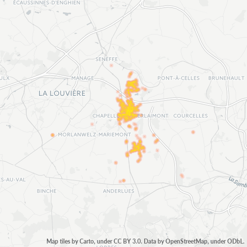 Heatmap voor postcode 7160