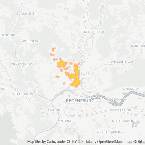 Heatmap für plz 93138