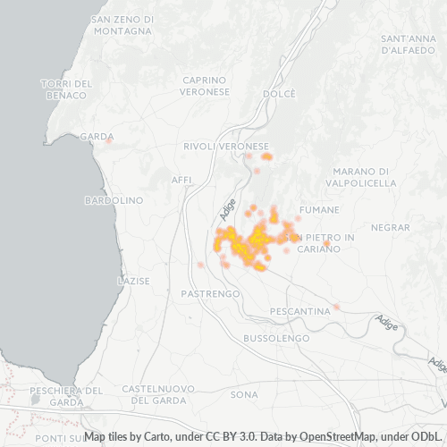 Mappa di calore per cap 37015