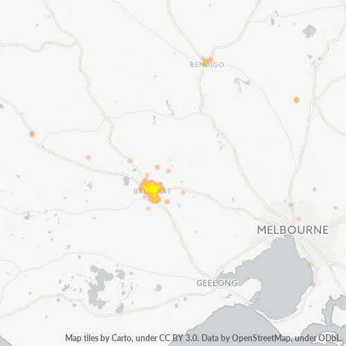 3350 Business Density Heatmap