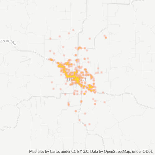 72616 Business Density Heatmap