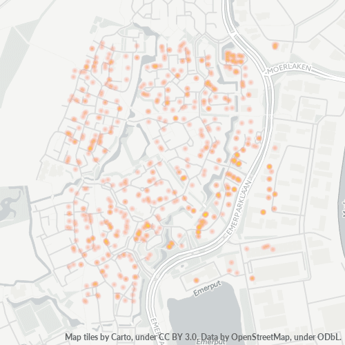 Heatmap voor postcode 4824