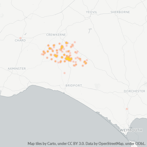 DT8 Business Density Heatmap