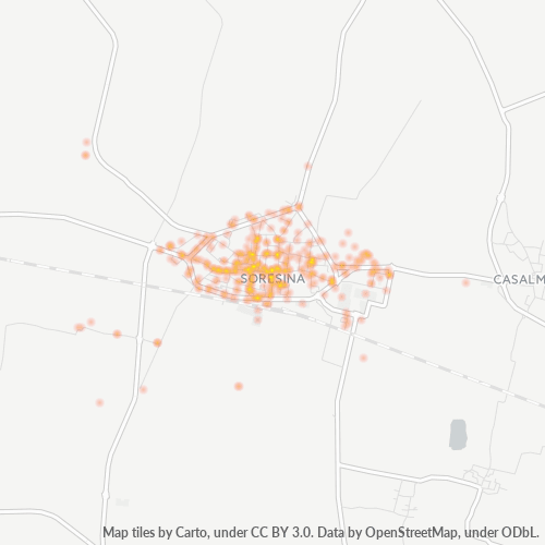 Mappa di calore per cap 26015