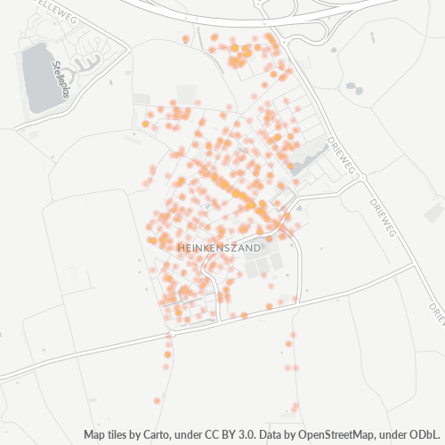 Heatmap voor postcode 4451