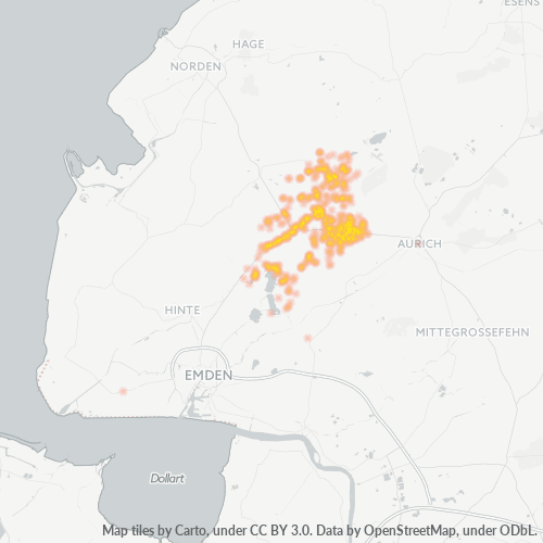Heatmap für plz 26624