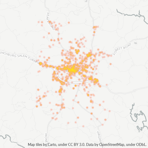 24523 Business Density Heatmap
