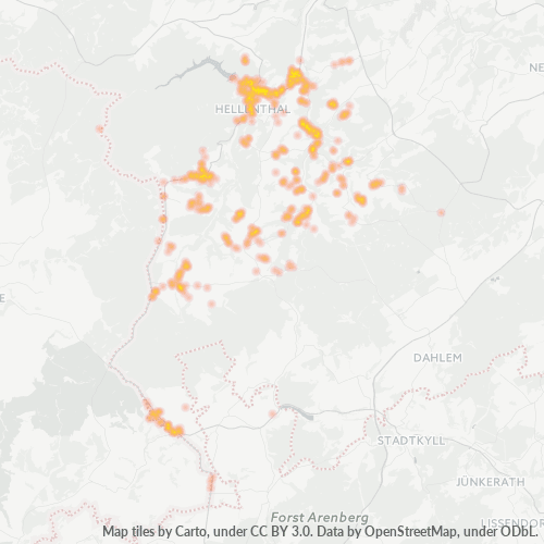 Heatmap für plz 53940