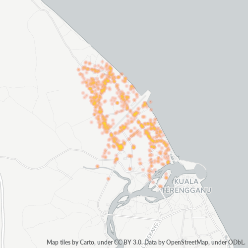 21300 Heatmap Ketumpatan Perniagaan