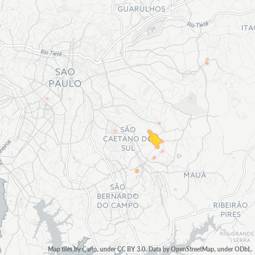 09250-000 Heatmap de Densidade da Empresa