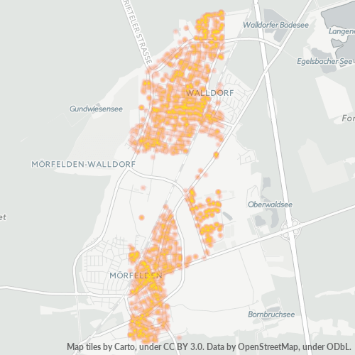 Heatmap für plz 64546