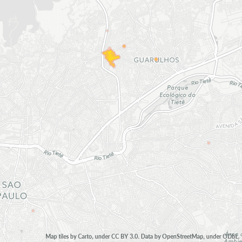 07056-000 Mapa de calor de densidad empresarial