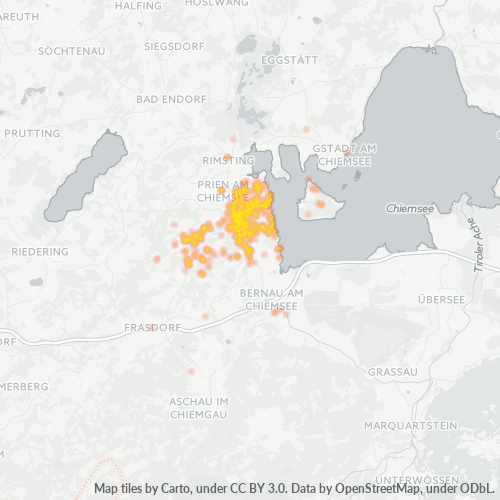 Heatmap für plz 83209
