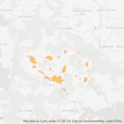 Heatmap für plz 73450