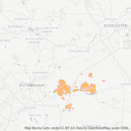 S66 Business Density Heatmap