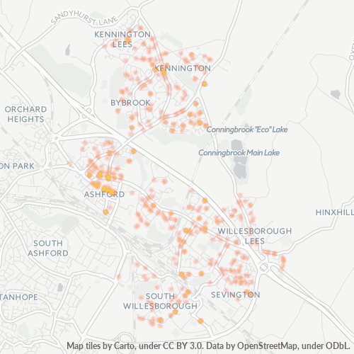 TN24 Business Density Heatmap