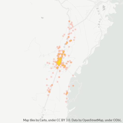 956 商業密度熱圖