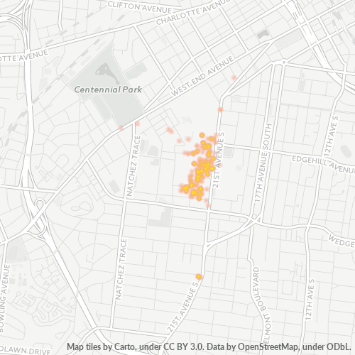 37232 Business Density Heatmap