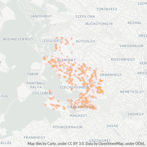 1121 Vállalati sűrűségi térkép