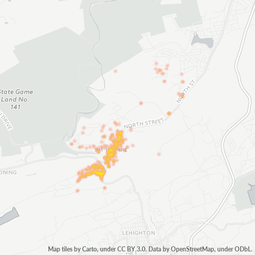 18229 Business Density Heatmap