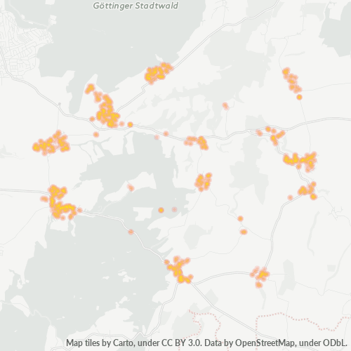 Heatmap für plz 37130