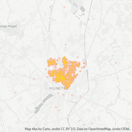 48147 Standortdichte-Heatmap