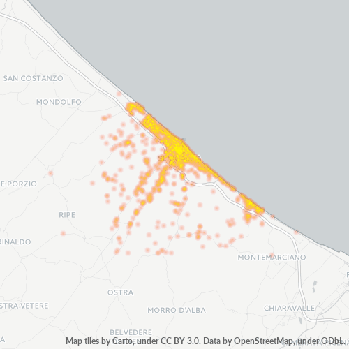 Mappa di calore per cap 60019