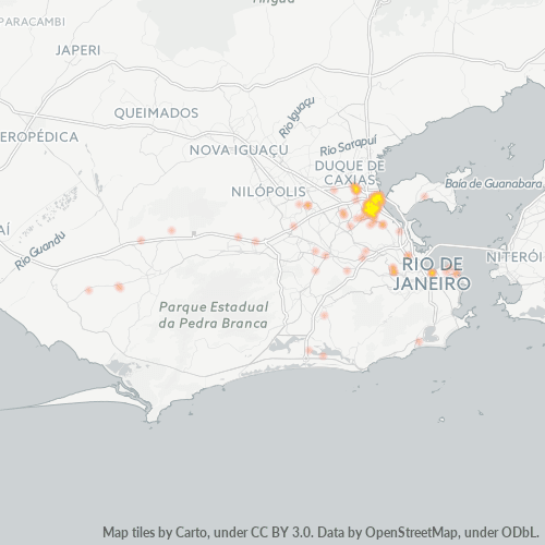 21011-000 Mapa de calor de densidad empresarial