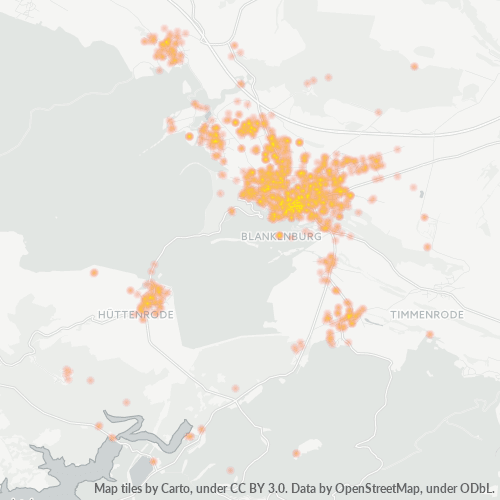 Heatmap für plz 38889