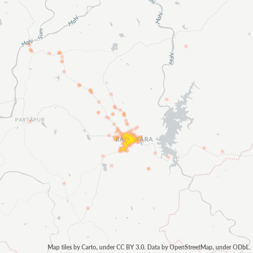 327001 Business Density Heatmap