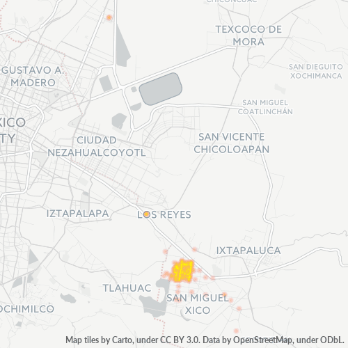 56615 Mapa de calor de densidad empresarial