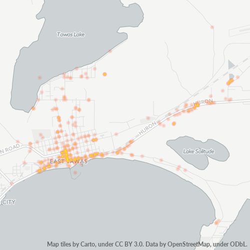 48730 Business Density Heatmap