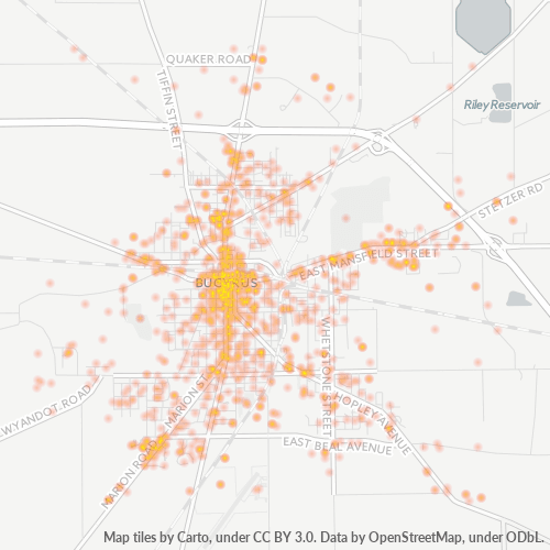 44820 Business Density Heatmap