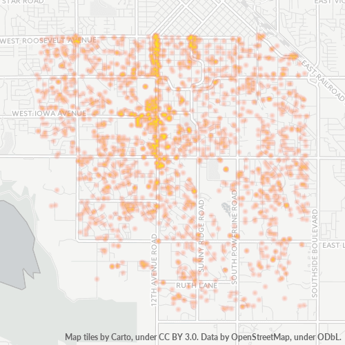 83686 Business Density Heatmap