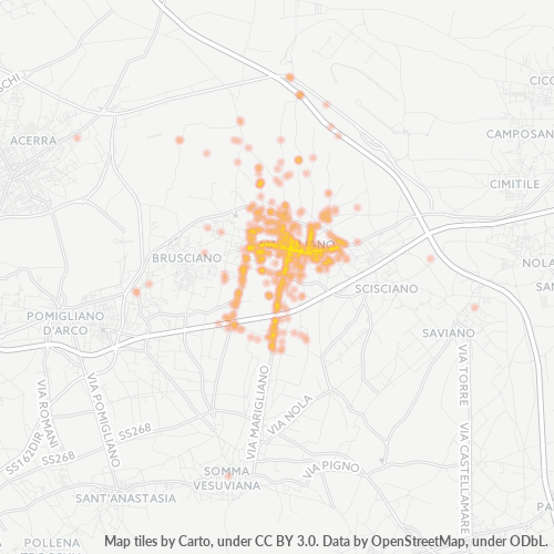 Mappa di calore per cap 80034