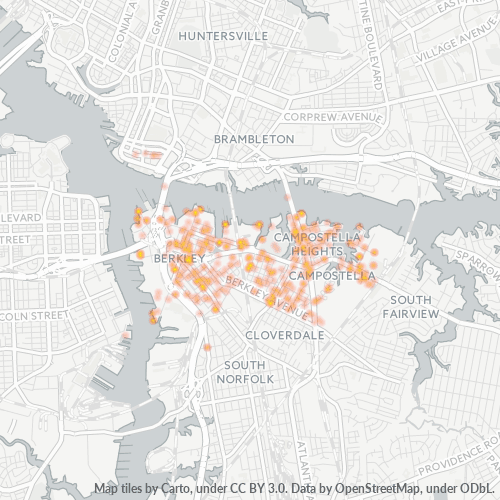 23523 Business Density Heatmap