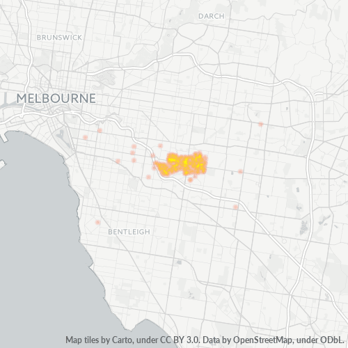 3147 Business Density Heatmap