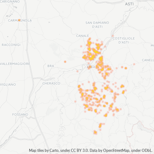 Mappa di calore per cap 12050