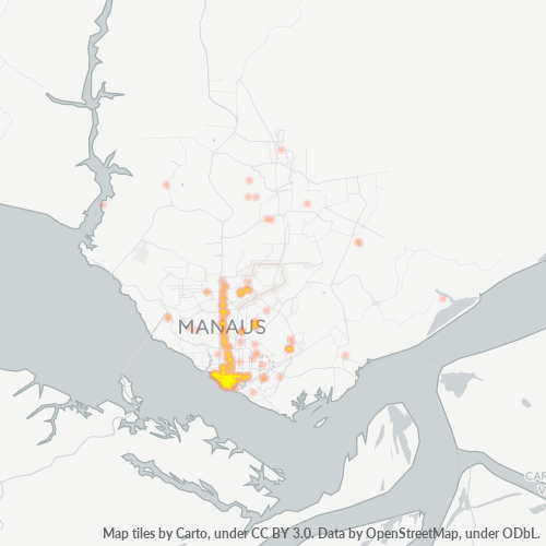 69005-000 Heatmap de Densidade da Empresa